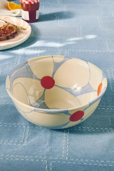Rise And Shine Ceramics Rise And Shine Ceramic Serve Bowl In Neutral