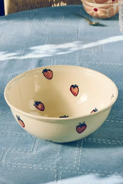 Rise And Shine Ceramics Rise And Shine Ceramic Serve Bowl In Neutral