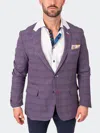 Rise Blazer Unconstructed Preppy Purple In Purple