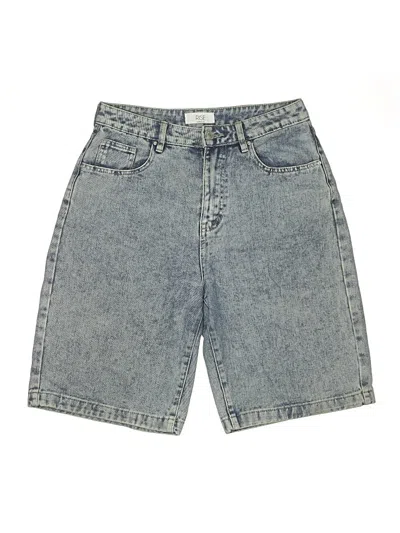 Pre-owned Rise Denim Shorts In Blue