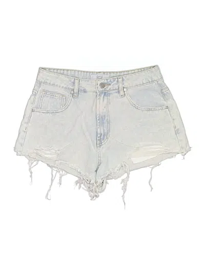 Pre-owned Rise Denim Shorts In Blue