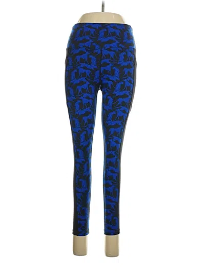 Pre-owned Rise Leggings In Blue