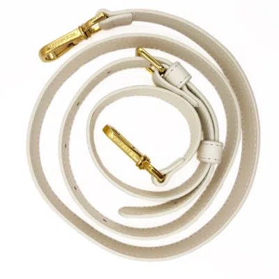 Risemberg Women's White Modular Leather Strap In Creme