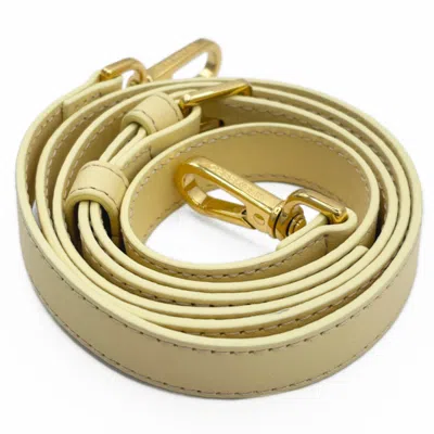 Risemberg Women's Yellow Modular Leather Strap In Vanilla