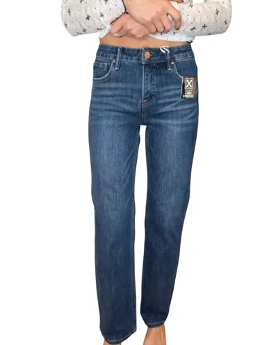 Risen Ada Straight Leg Denim Jeans In Indigo In Blue