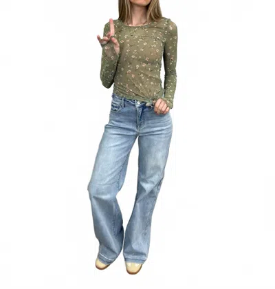 Risen Best Dang High Rise Jeans In Light Denim In Blue