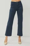 Risen Blueberry Ankle Flare Jean In Navy
