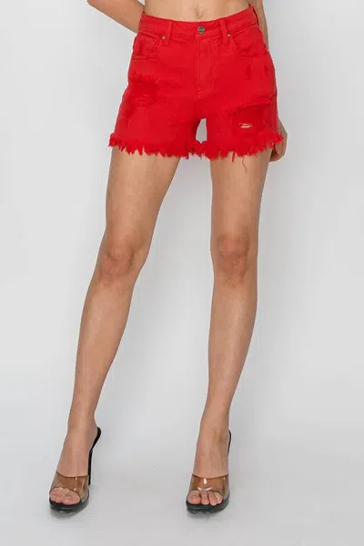 Risen By All Means High Rise Shorts In Fiesta In Multi