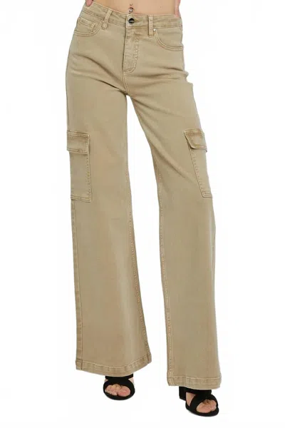 Risen Cargo Jeans In Khaki