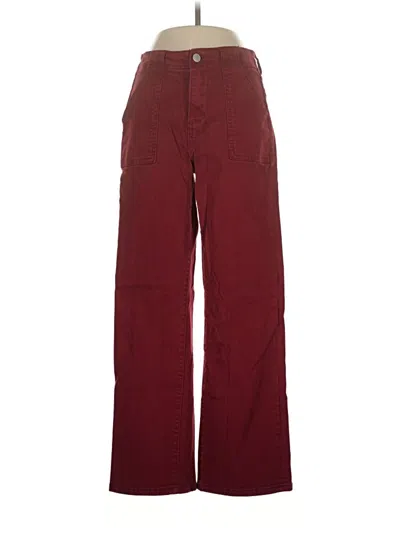Pre-owned Risen Casual Pants In Burgundy