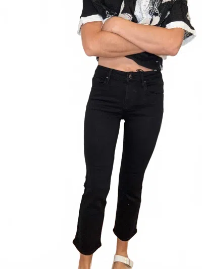 Risen Crisantha Straight Leg Denim Jeans In Black