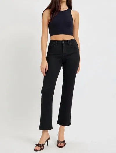 Risen Cropped Ankle Jeans In Black In Multi