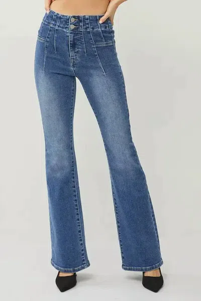 Risen Daydreaming Wide Leg Jeans In Blue