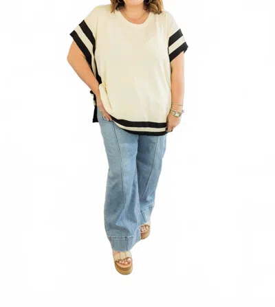 Risen Demi High Rise Crop Wide Leg Pintuck Seam Jeans - Plus In Blue