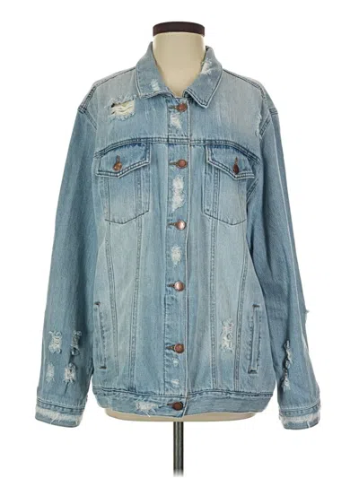 Pre-owned Risen Denim Jacket In Blue