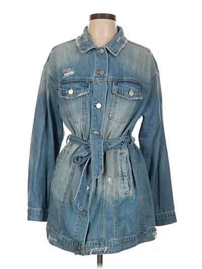 Pre-owned Risen Denim Jacket In Blue