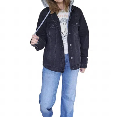 Risen Denim Jacket In Black