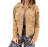 Risen Denim Jacket In Mocha In Multi
