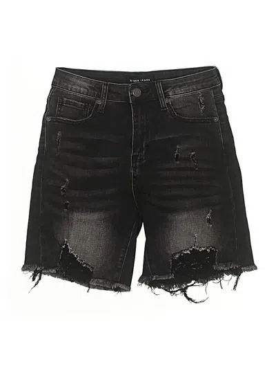 Pre-owned Risen Denim Shorts In Black