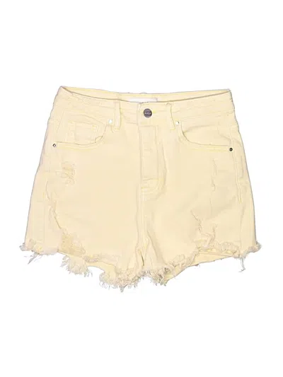 Pre-owned Risen Denim Shorts In Yellow