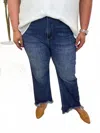 Risen Gemma Ankle Bootcut Jean - Plus In Dark Wash In Blue