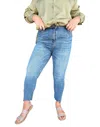 Risen Gwen Twisted Skinny Jeans In Blue In Blue
