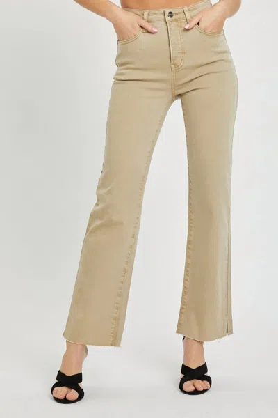 Risen Hi Rise Tummy Control Jeans In Sand