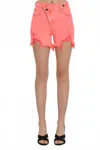 Risen Sunset Glow High-rise Short In Coral In Pink