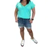 RISEN HIGH RISE DISTRESSED MID THIGH SHORTS IN MEDIUM WASH