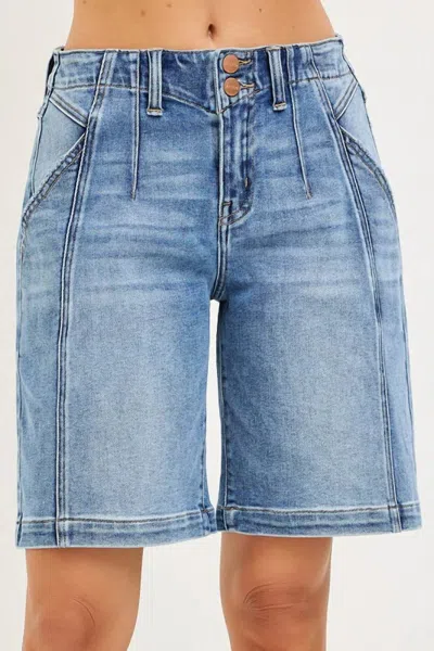 Risen Hilary Slouchy Jorts In Blue