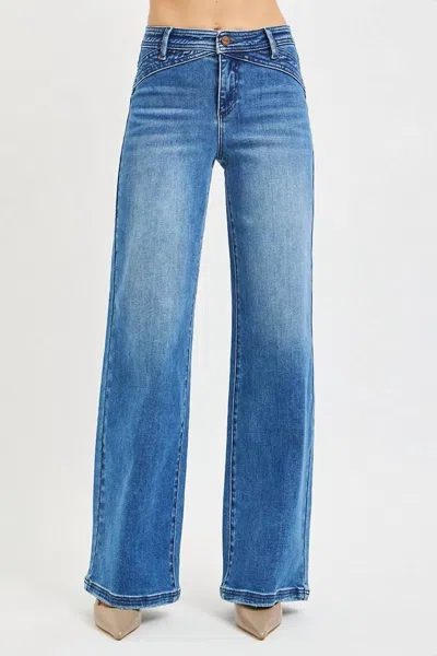 Risen Hillary Wide Leg Jeans In Blue