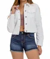 Risen Jean Jacket In White In White