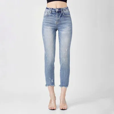 Risen Julie High Rise Skinny Jeans In Light Wash In Blue