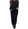 Risen Jump In Line Jumpsuit In Black In Black