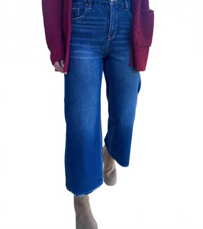 Risen Killeen High Rise Crop Jeans - Plus In Dark Wash In Blue