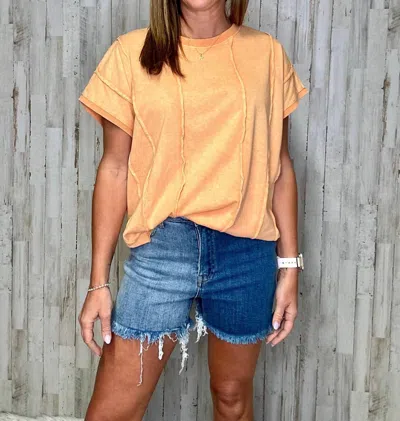 Risen Larisa High Rise Shorts In Blue