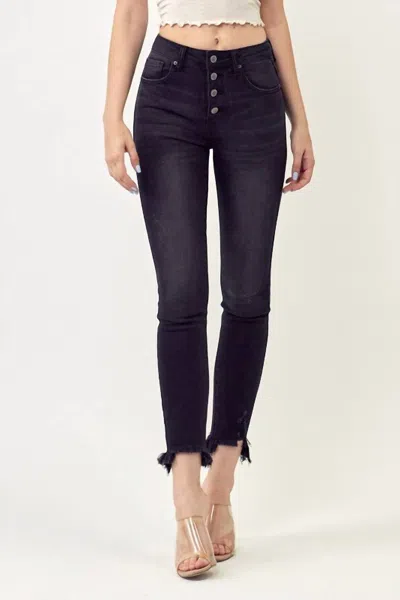 Risen Melanie Mide Rise Jean In Black