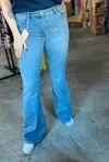 Risen Mid Rise Flare Jean In Blue