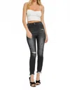 Risen Nirvana Skinny Jeans In Black Wash In Black