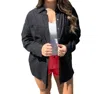 Risen Plain & Simple Oversized Tencel Shirt In Black In Black