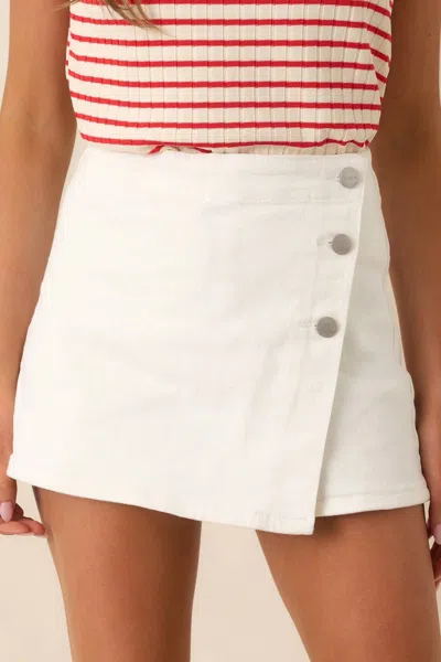 Risen Reese Mini Skort In White