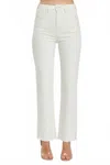 Risen Rexi Straight Leg Jeans In White In White
