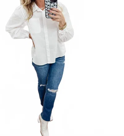 Risen Rose High Rise Ankle Straight Jeans In Dark Wash
