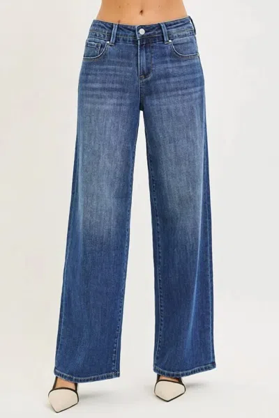 Risen Slouchy Baggy Jeans In Blue