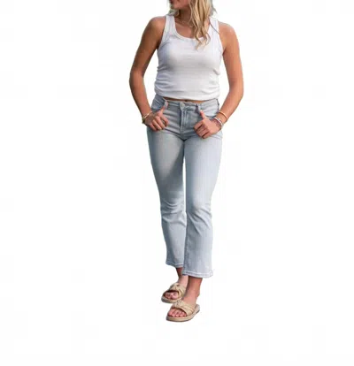 Risen Sunlit Trails Mid Rise Bootcut Jeans In Light Wash In Blue