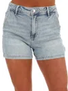 Risen Taking Time Off High Rise Shorts In Light In Blue