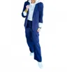 Risen Terry Blazer And Pant Set In Navy