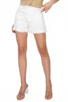 Risen Tummy Control High Waist Short In White In White