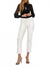 Risen Vault Rhinestone Stripe Jeans In White In White