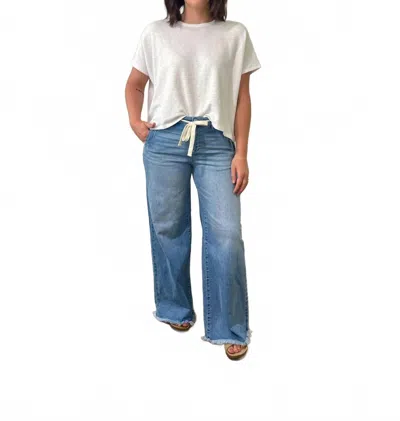 Risen Waldorf High Rise Wide Jeans In Blue